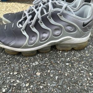 Nike Silver and Gray VaporMax Sneakers